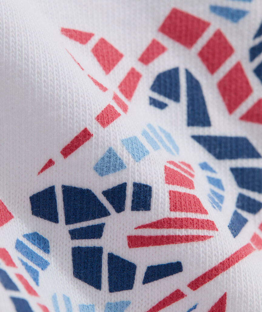 Vineyard Vines Tile Crawfish SS Pocket Tee - White Cap