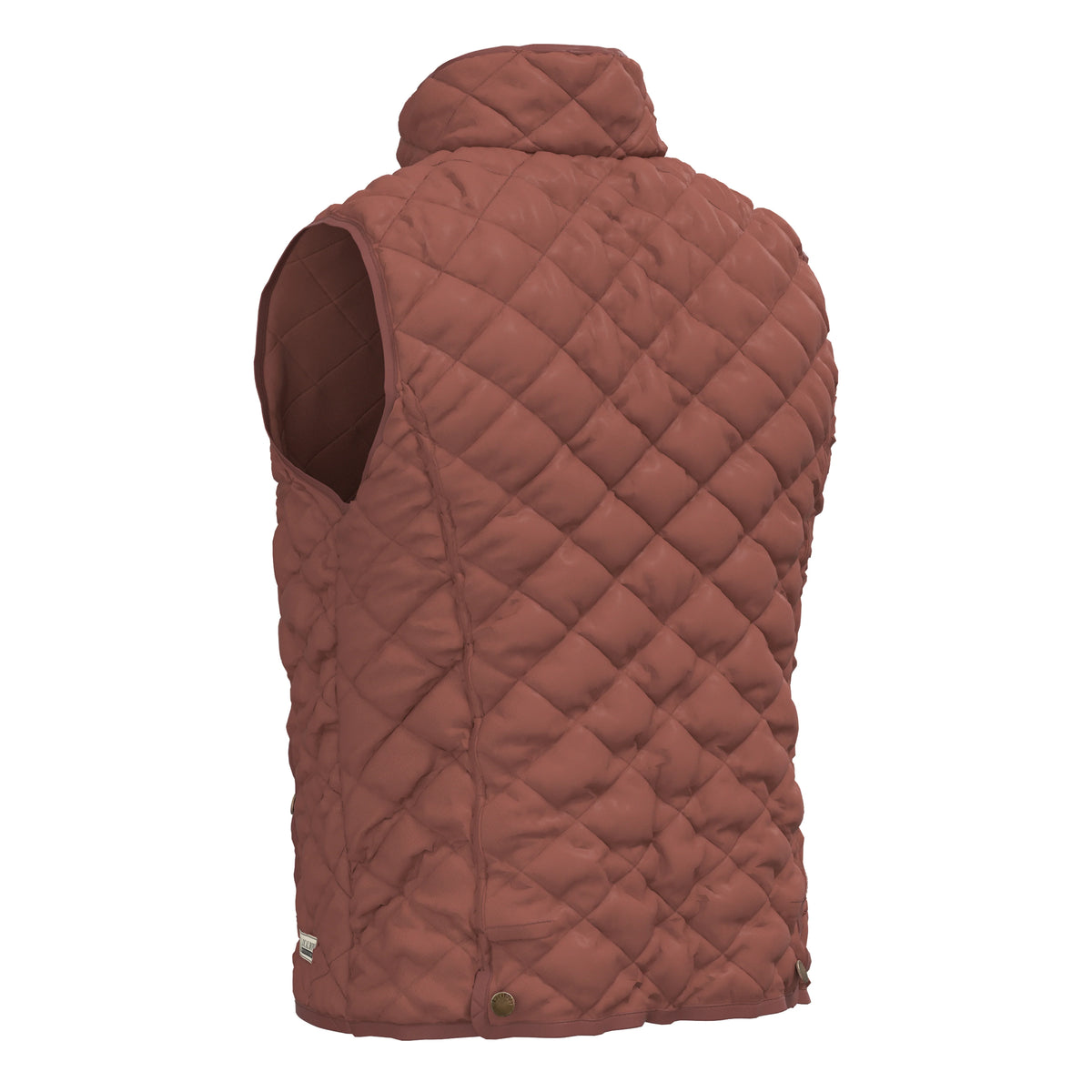 Local Boy Diamond Quilted Vest (Mahogany)