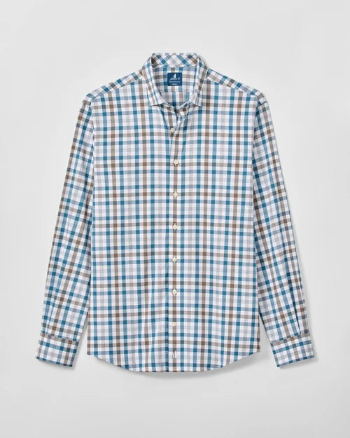Johnnie-O Everyday Performance Button Down Shirt (Cay Exploded Gingham)