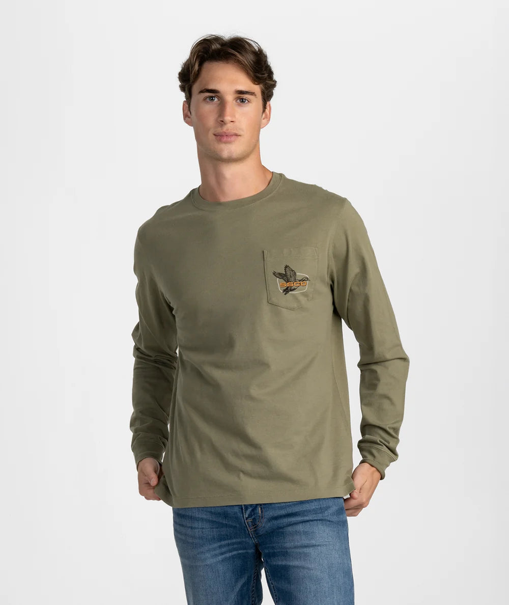 Southern Shirt Delta Duck LS Tee (Woodland Olive) (Copy)