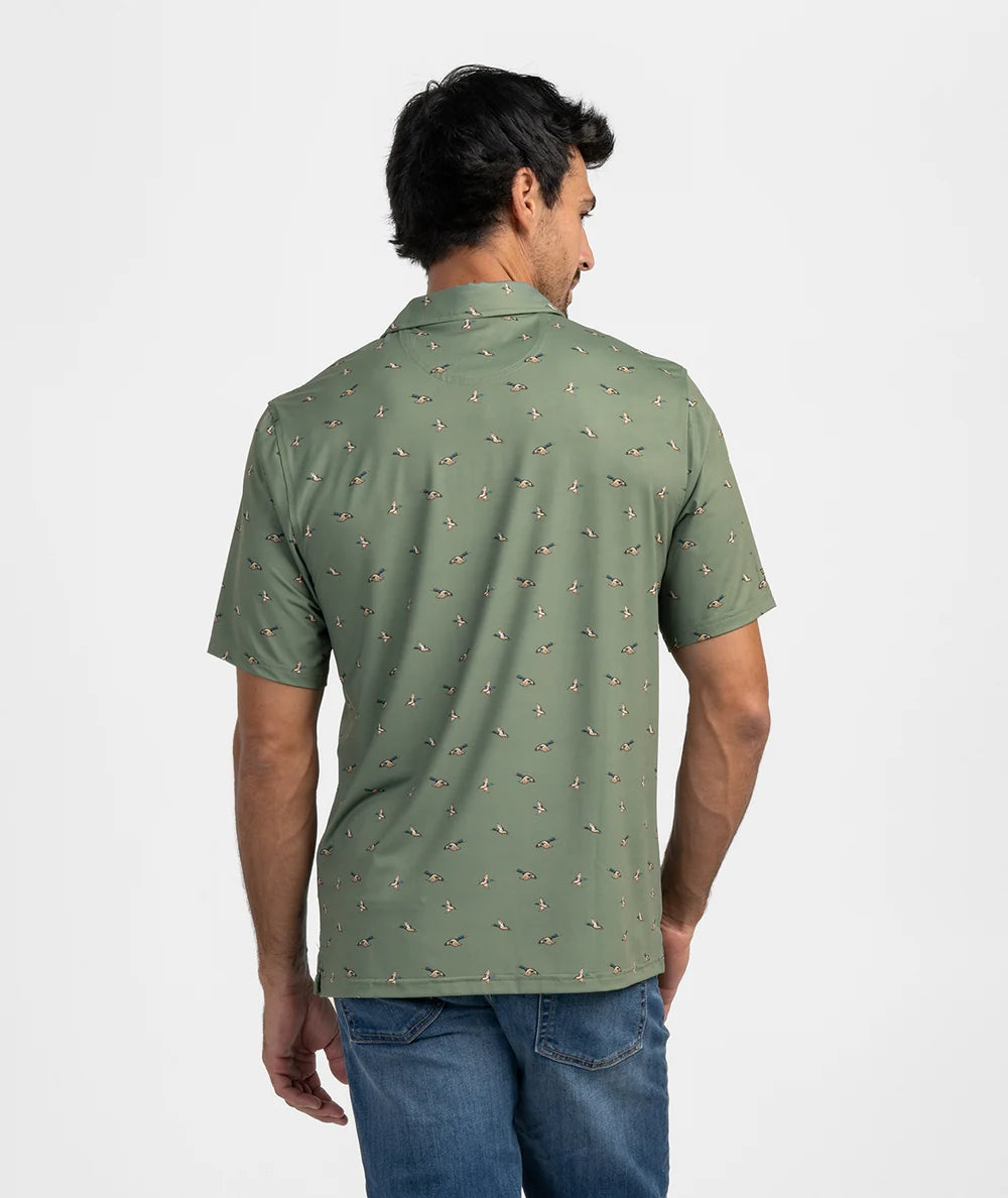 Southern Shirt Feathered Frenzy Printed Polo (Feather)