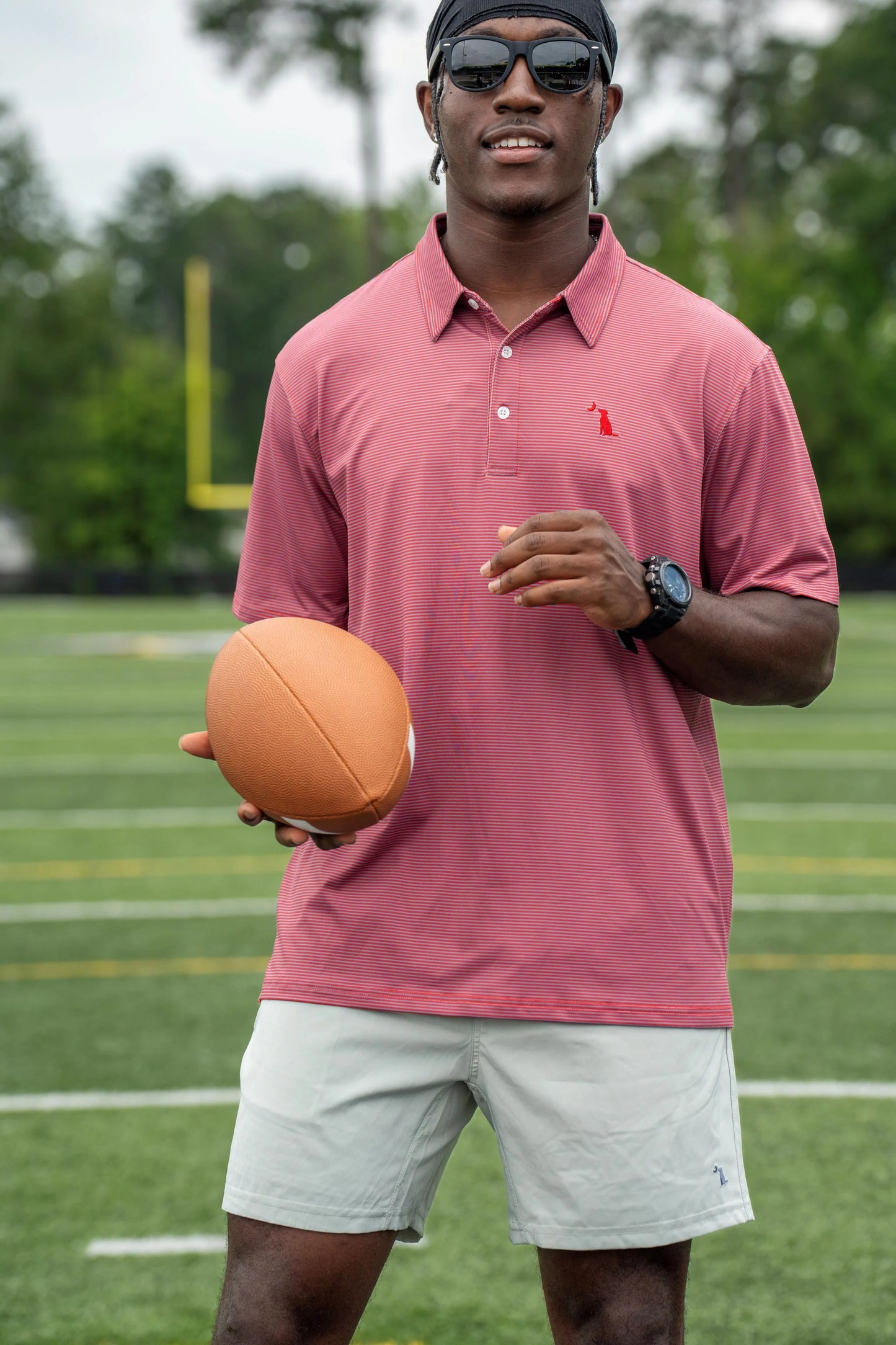 Local Boy Palms Polo (Crimson/Gray)- AL/AR