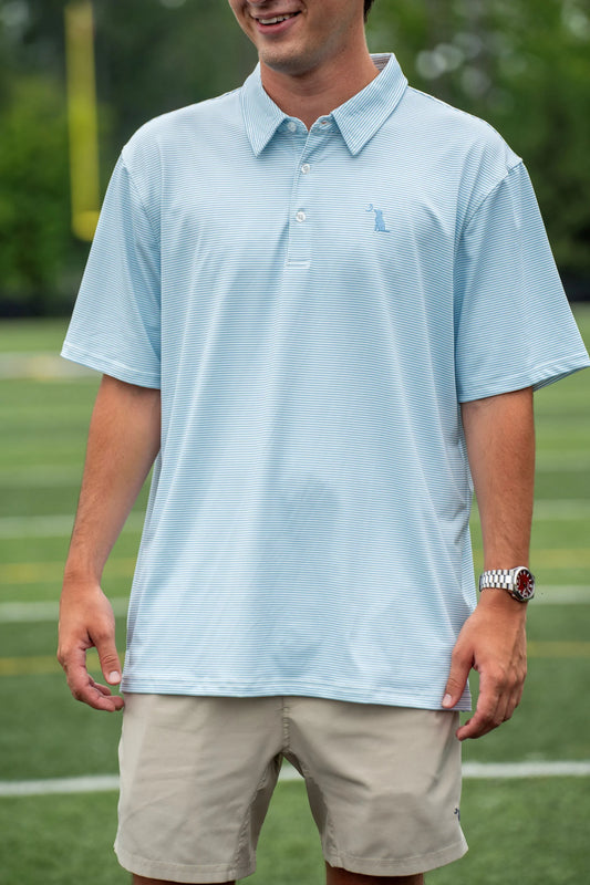 Local Boy Palms Polo (Carolina Blue/White)- NC