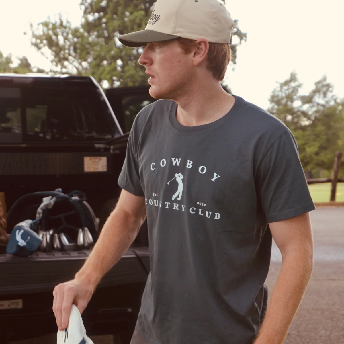 Cowboy Country Club - Golfer Logo Tee (Blue Jean)