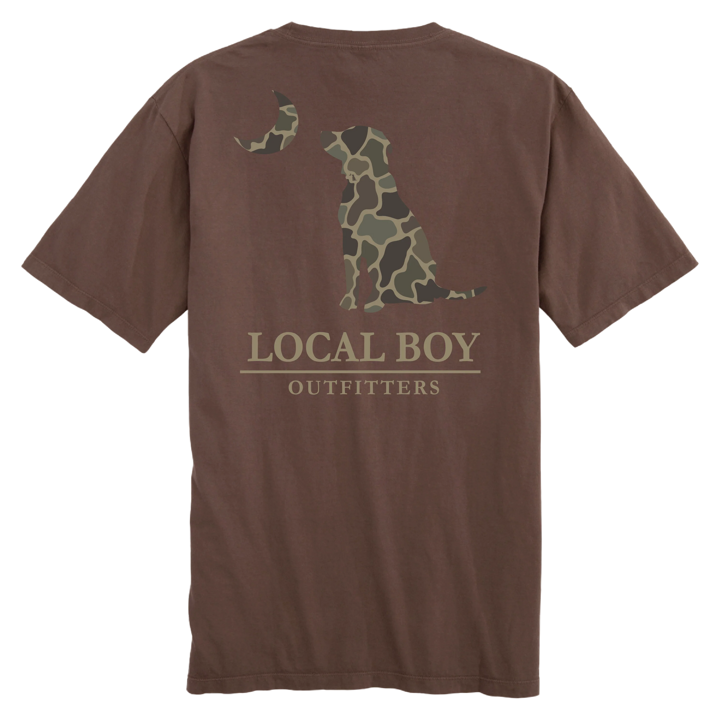 Local Boy Brush Camo Dog & Moon- Espresso