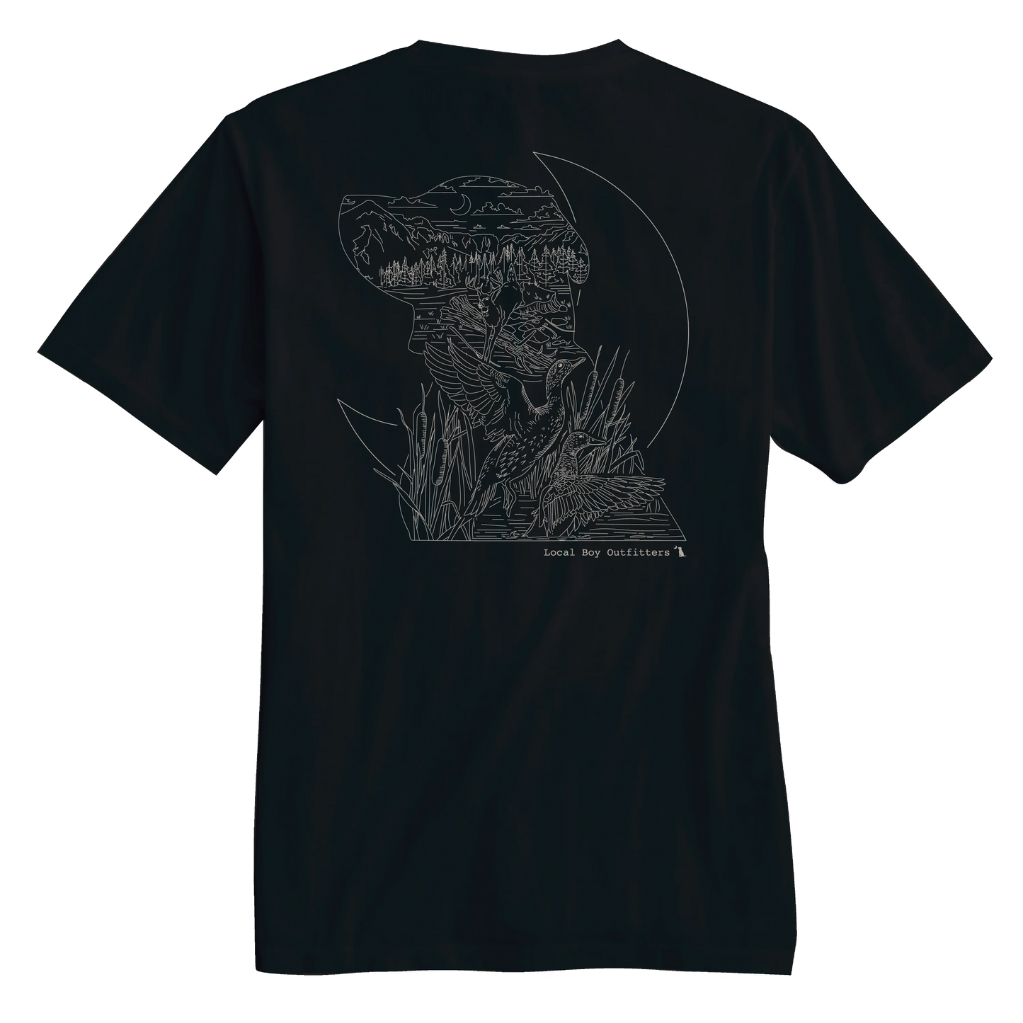 Local Boy Landscape Line- Black