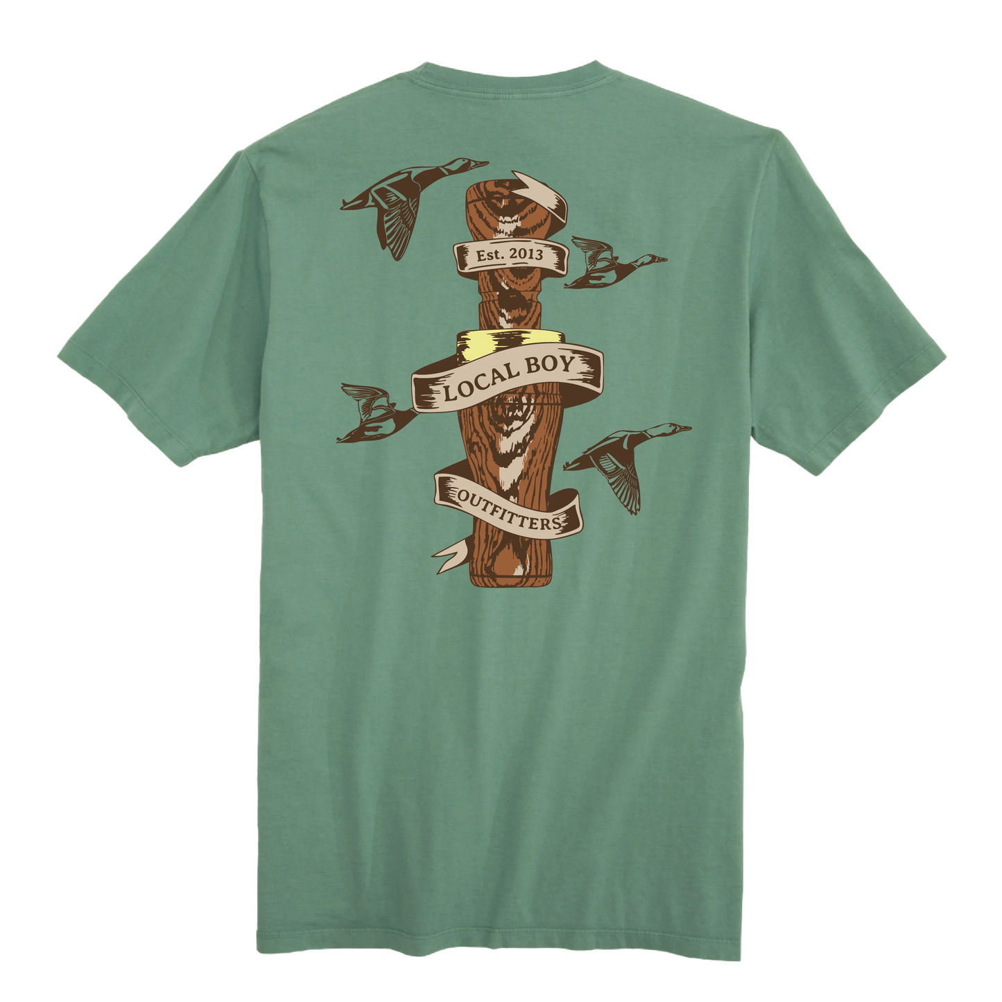 Local Boy Wooden Call- Light Green