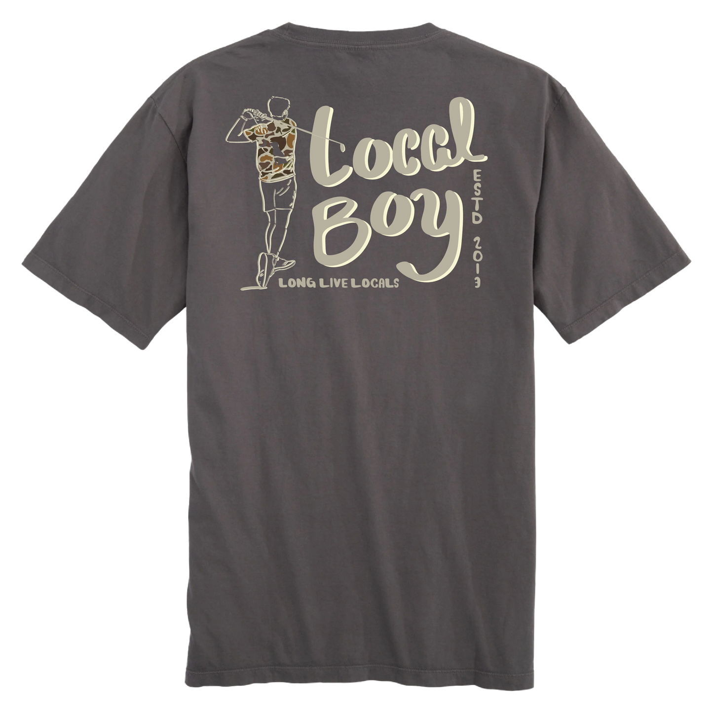 Local Boy Tee Hit Vintage- Gray