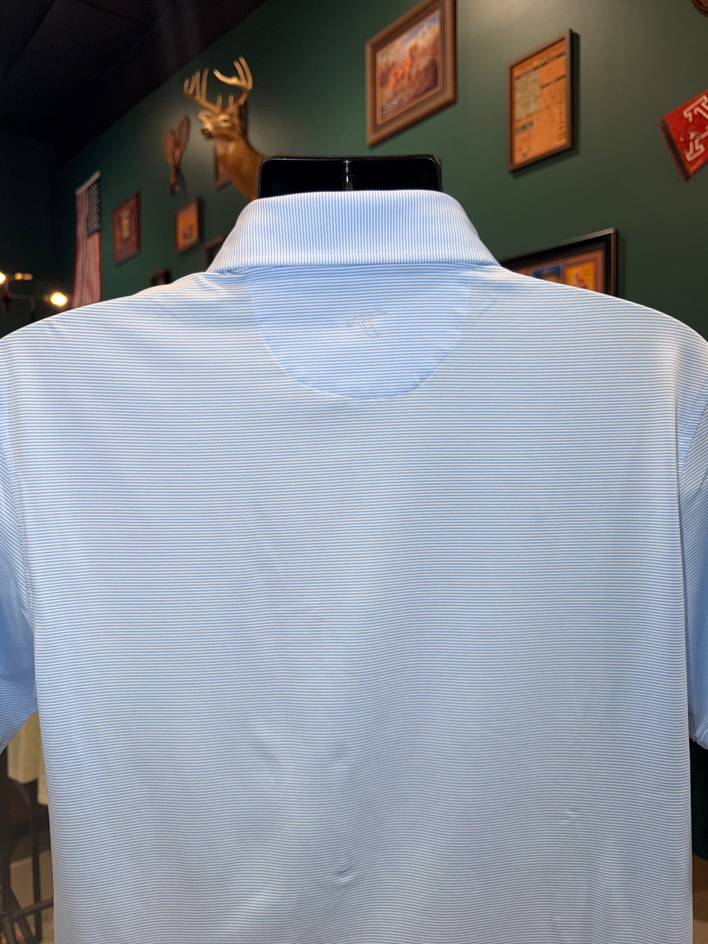 GenTeal Tennessee Vault Pinstripe Performance Polo (Heritage Blue)