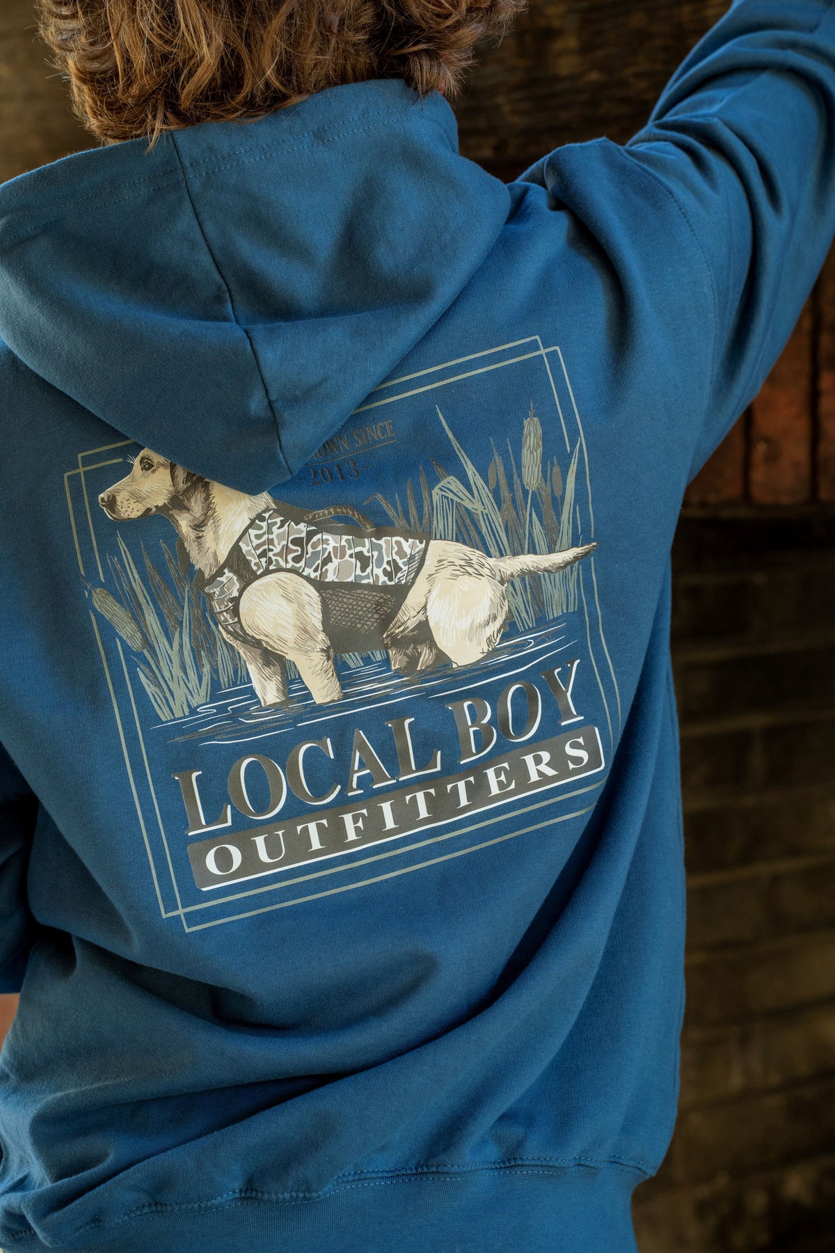 Local Boy Marsh Hunt Brushwood Hoodie (Airforce Blue)