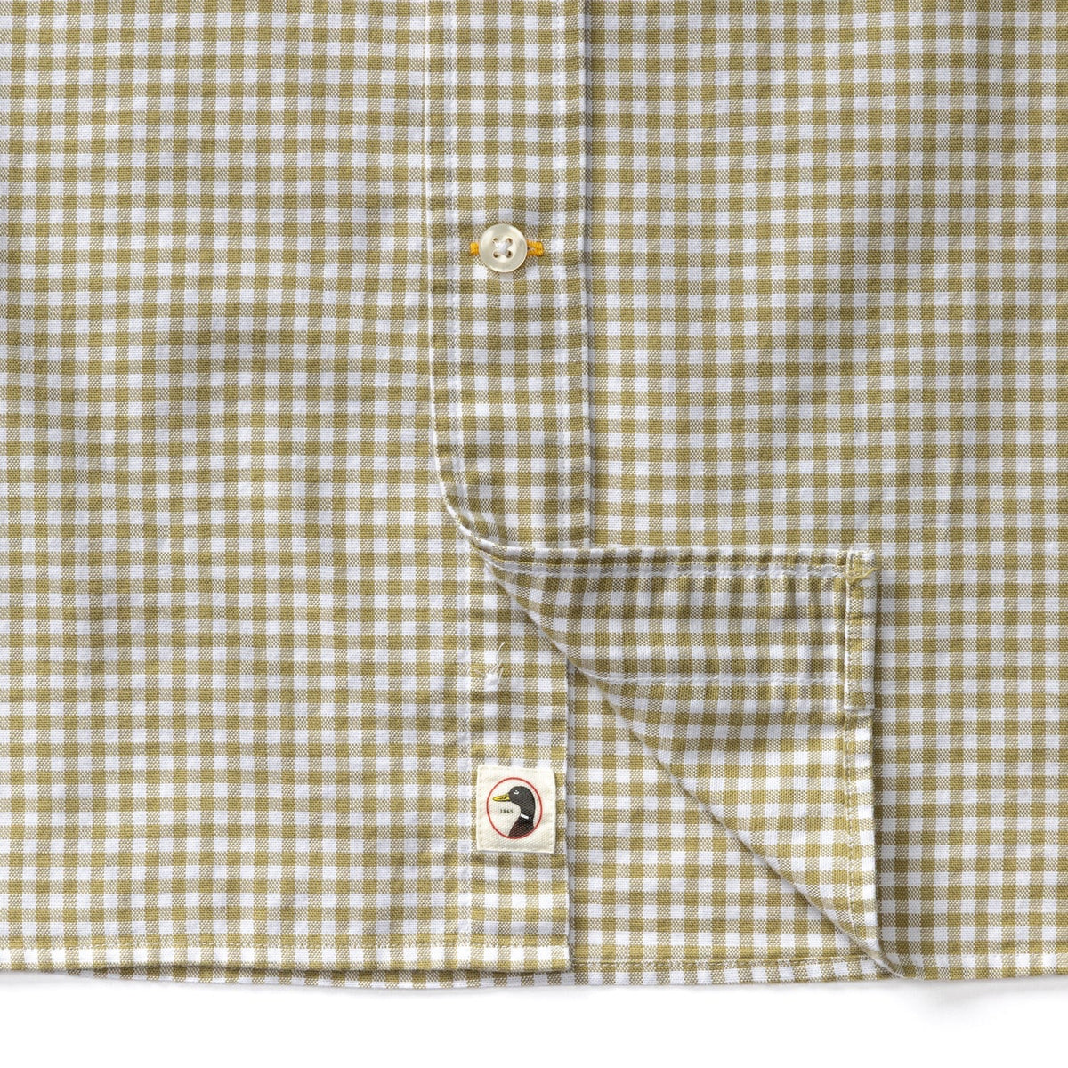 Duck Head Cotton Oxford Sport Shirt - Mossed Stone