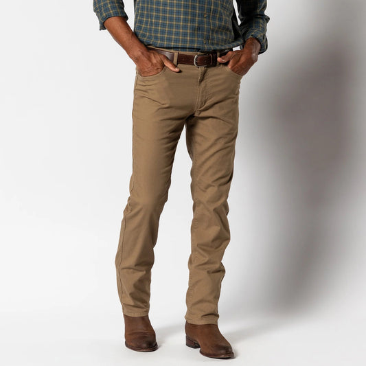 Duck Head Classic Fit Pinpoint Canvas Five-Pocket (Weathered Oak)