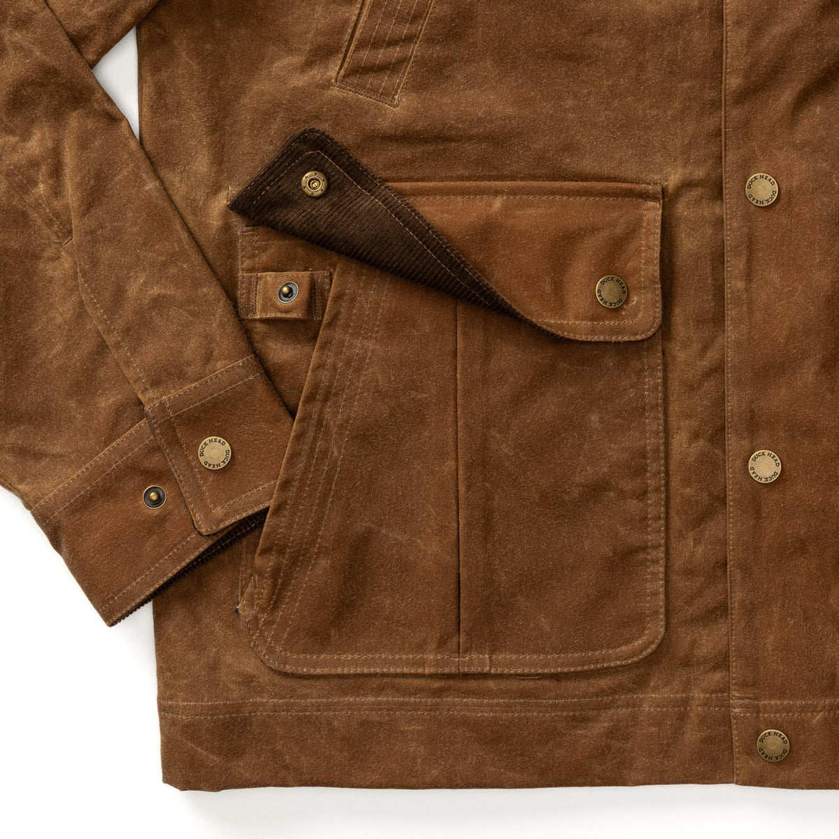 Duck Head Waxed Duck Canvas Jacket - Buckskin