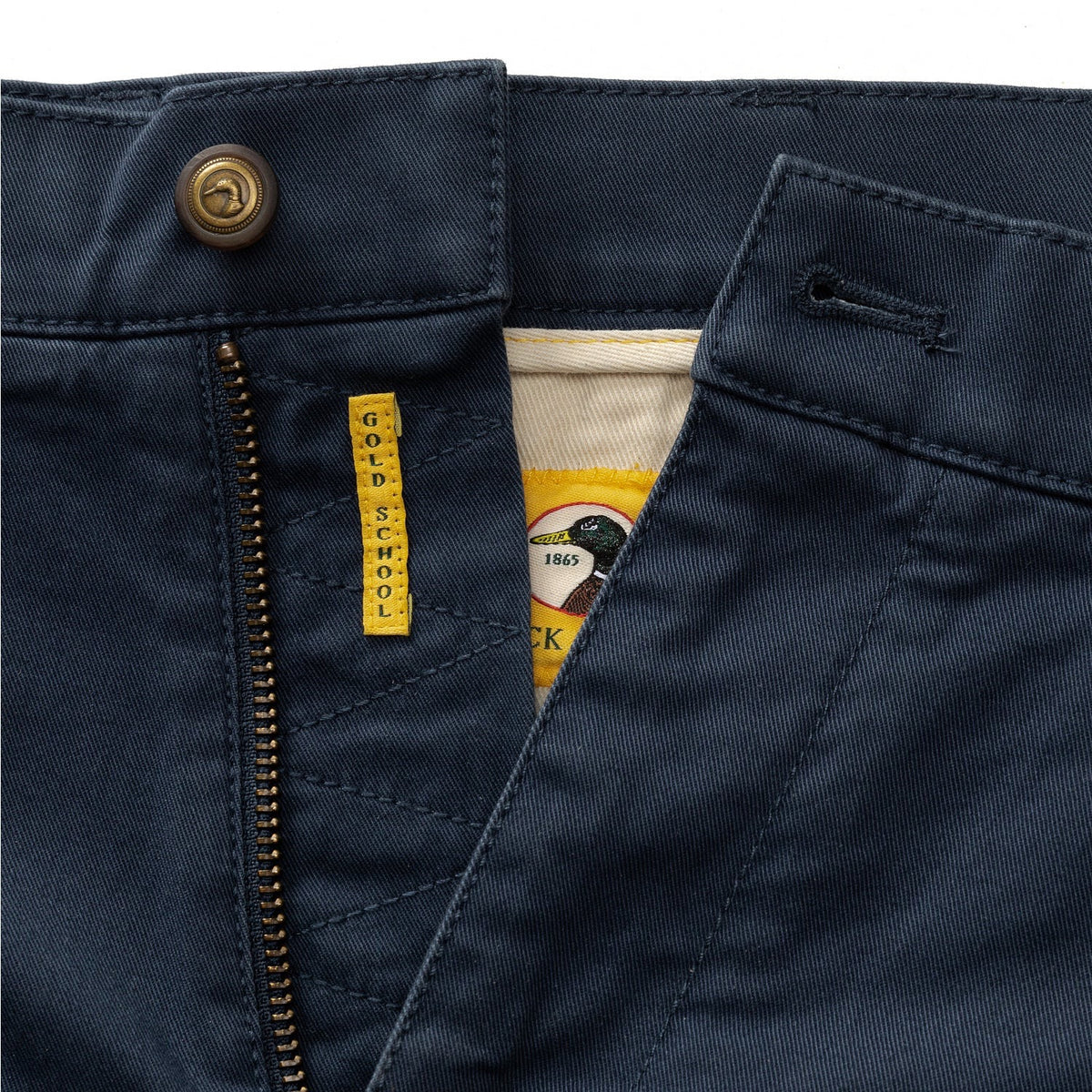 Duck Head 9" Gold School Chino Short - Navy