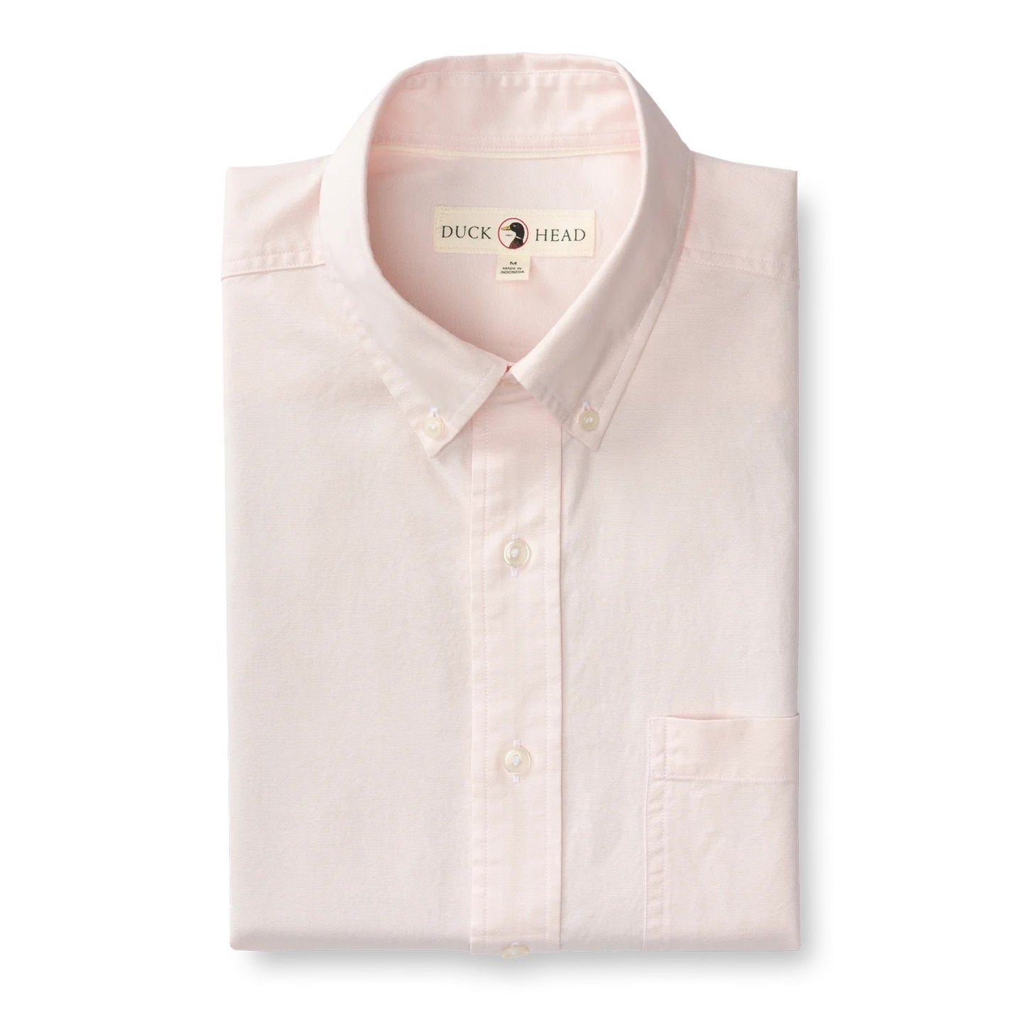 Duck Head Cotton Oxford Sport Shirt Morris Solid Pastel Pink