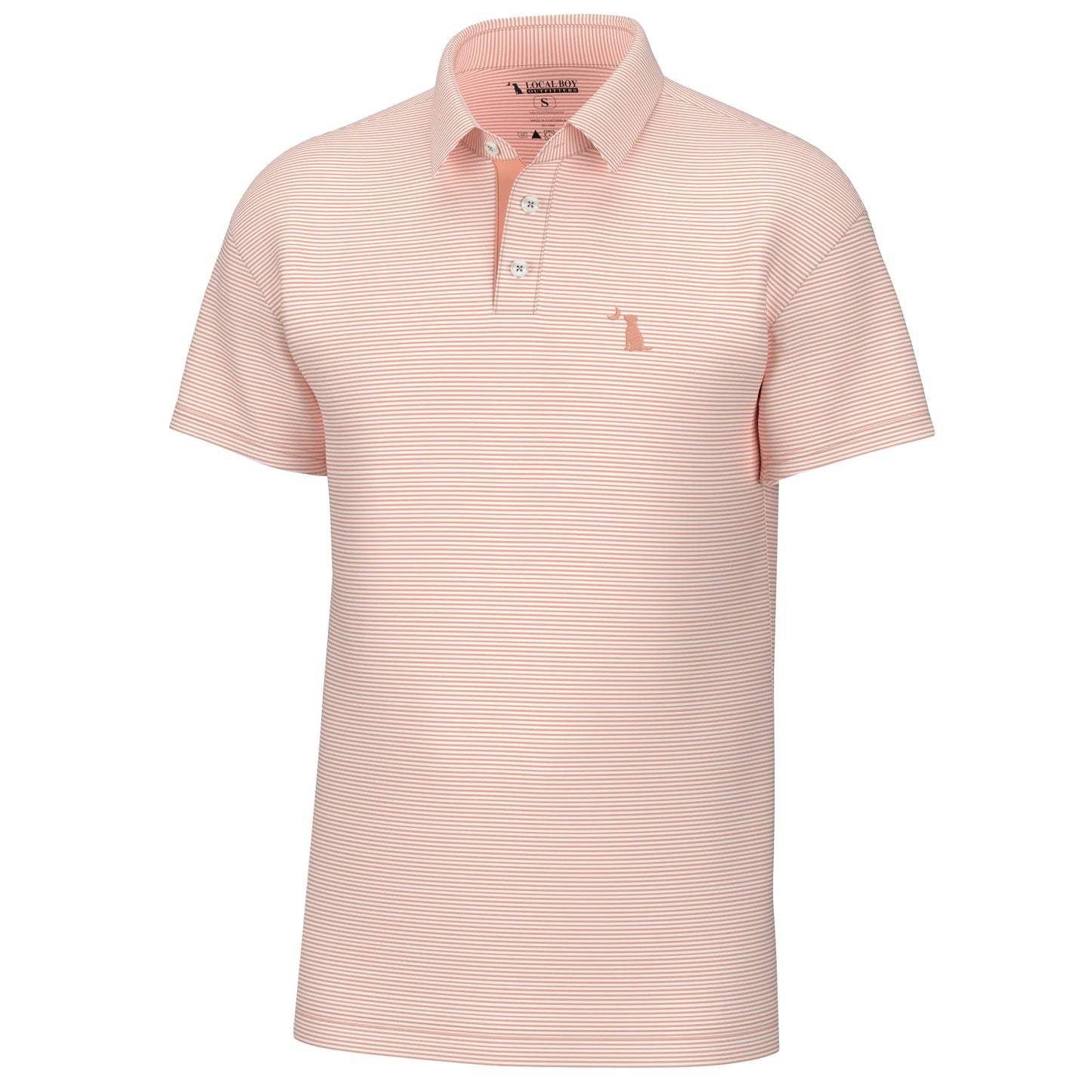 Local Boy Palms Polo Peach