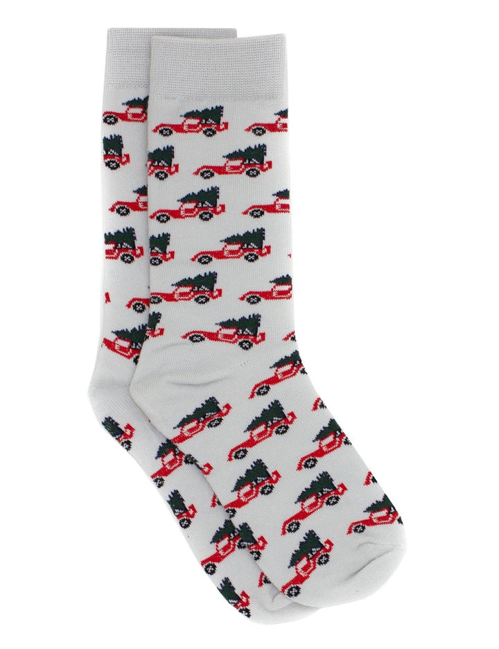 Properly Tied Lucky Duck Socks Christmas Truck
