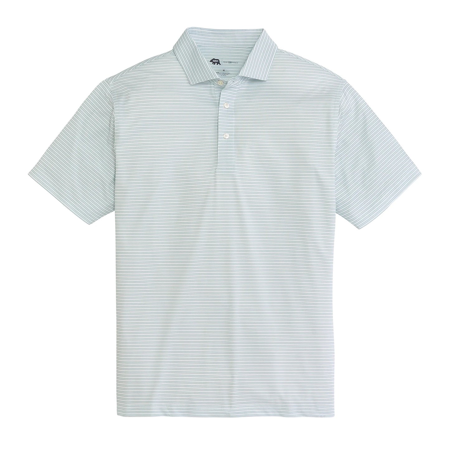 Onward Reserve Pairing Stripe Performance Pique Polo - Aquifer