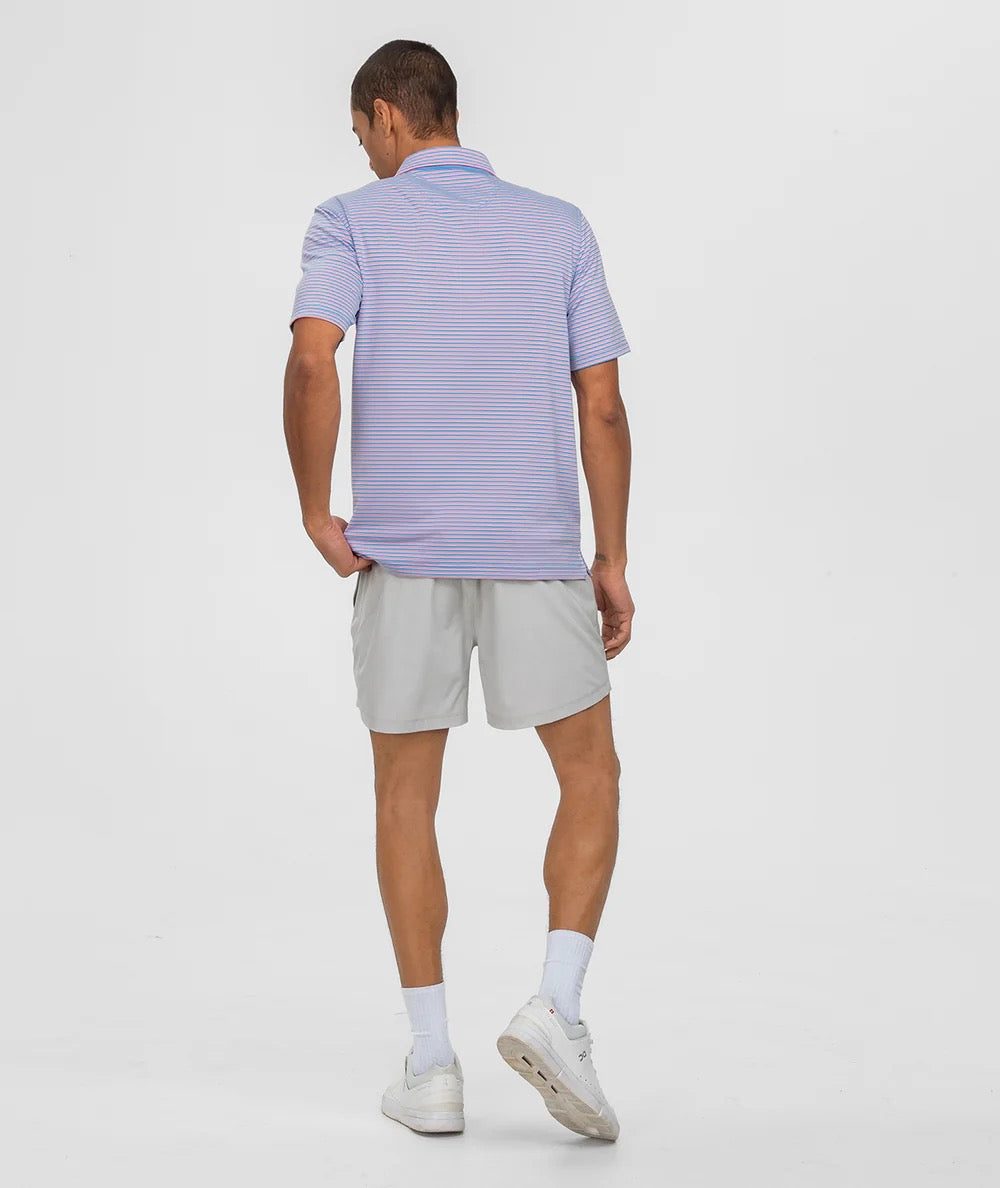 Southern Shirt Crestline Stripe Polo (Rocket Pop)