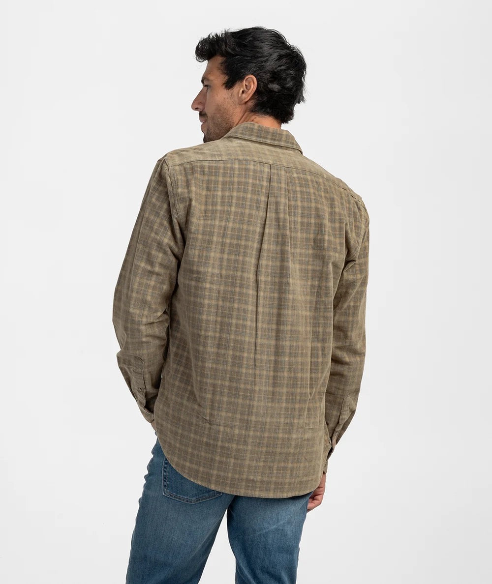 Southern Shirt Braxton Lightweight Cord Flannel - Saddle