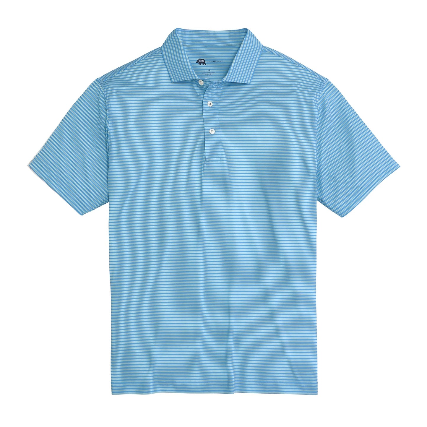 Onward Reserve Trophy Stripe Performance Pique Polo - Azurine