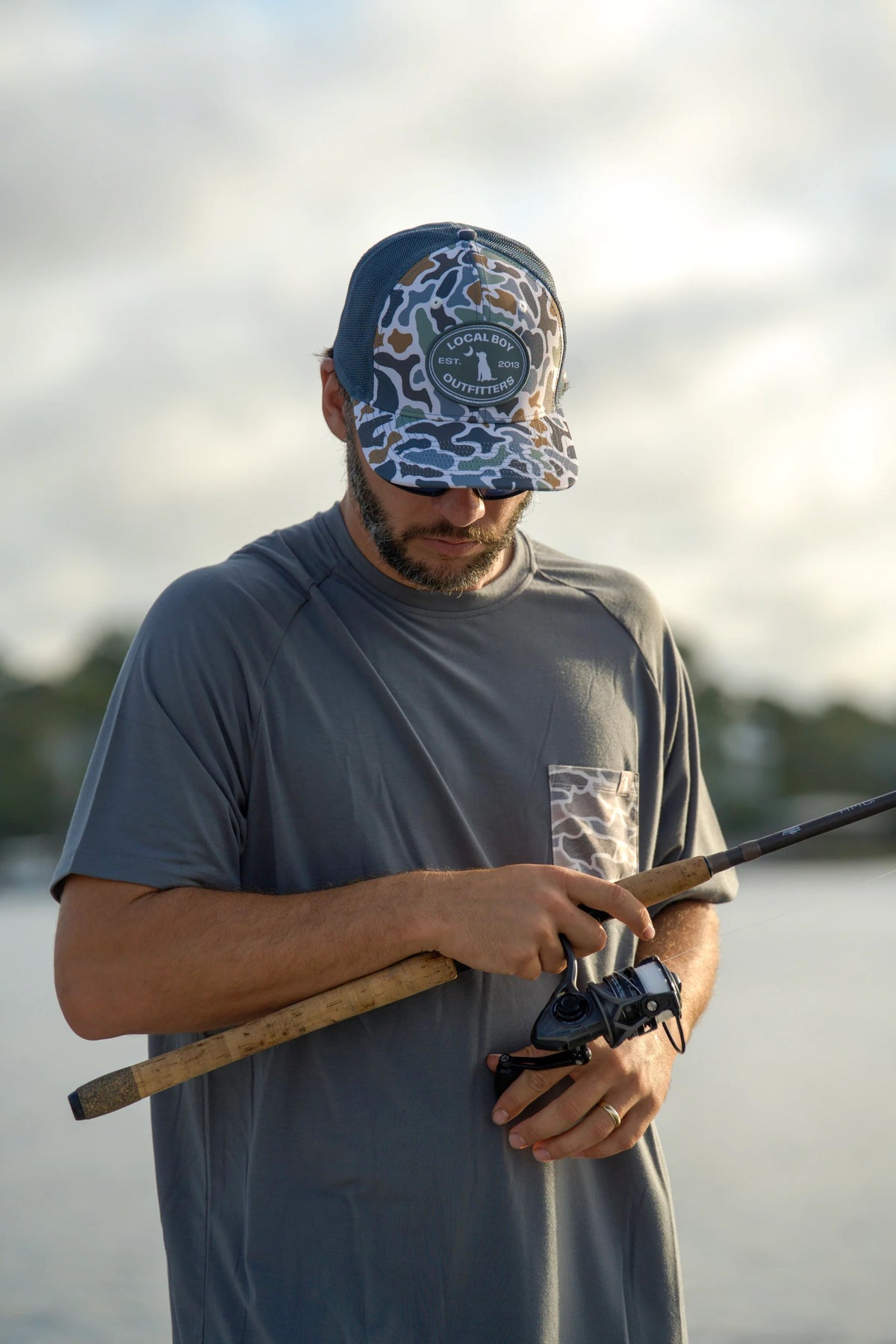 Local Boy Classic Oval Trucker Hat - Localflage Bluff
