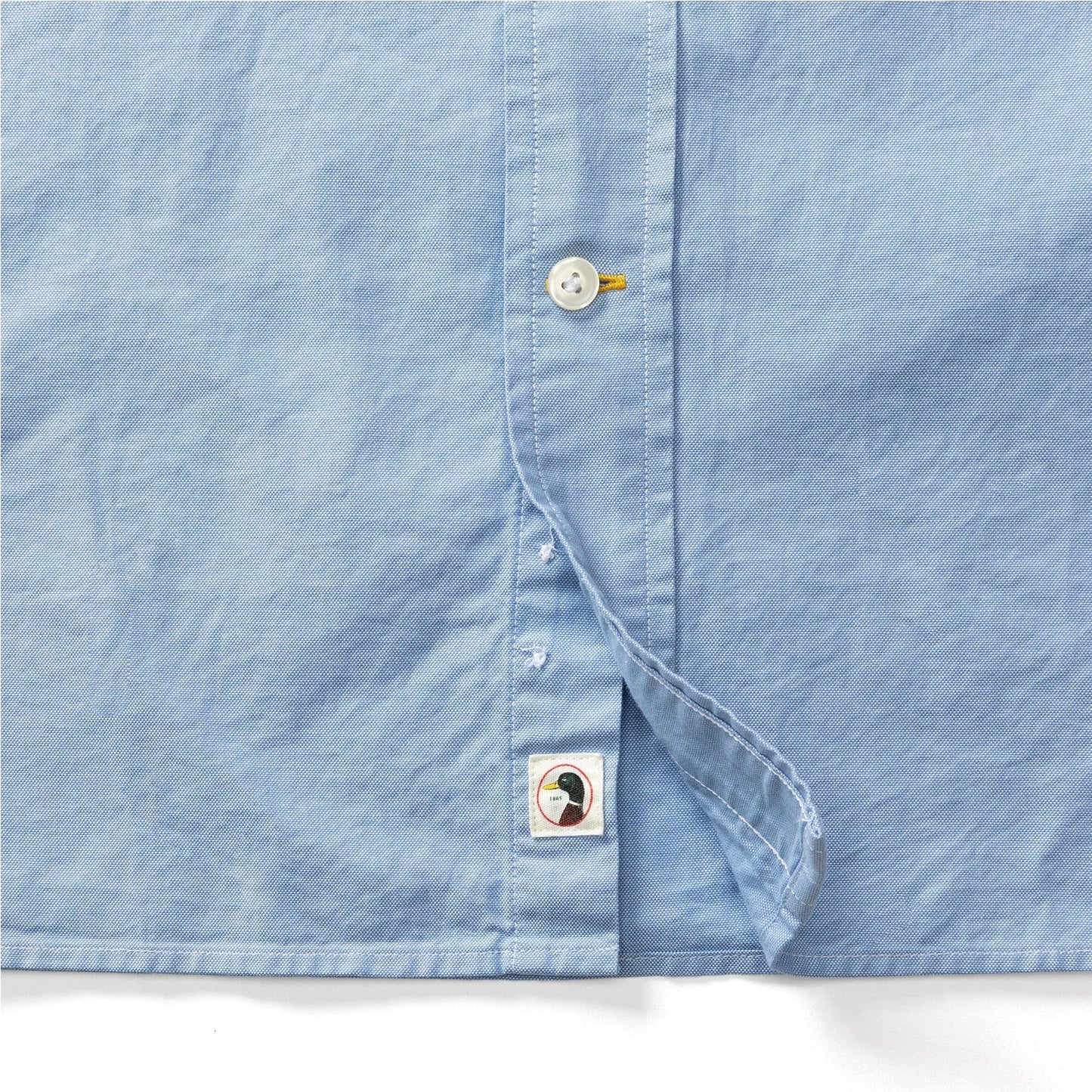 Duck Head Cotton Oxford Sport Shirt Morris Solid Blue