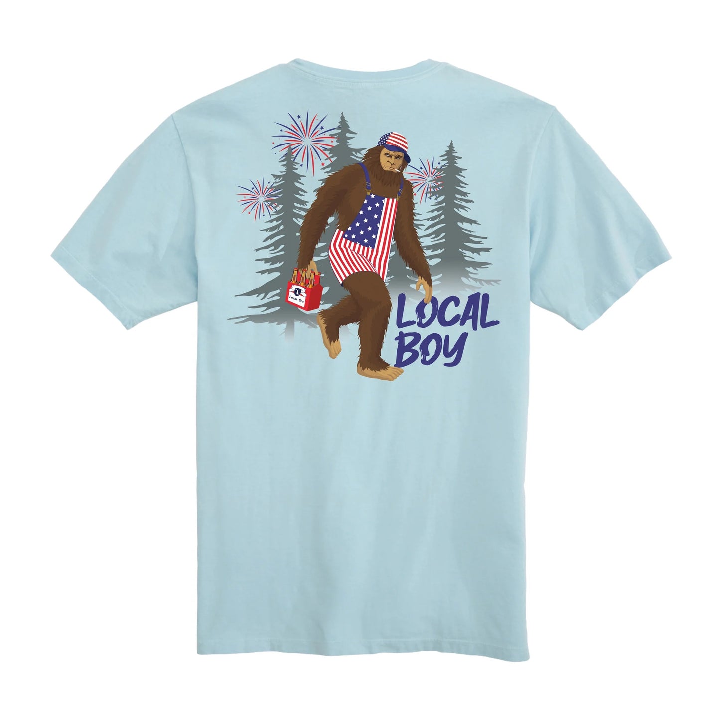 Local Boy Patriotic Squatch T-Shirt