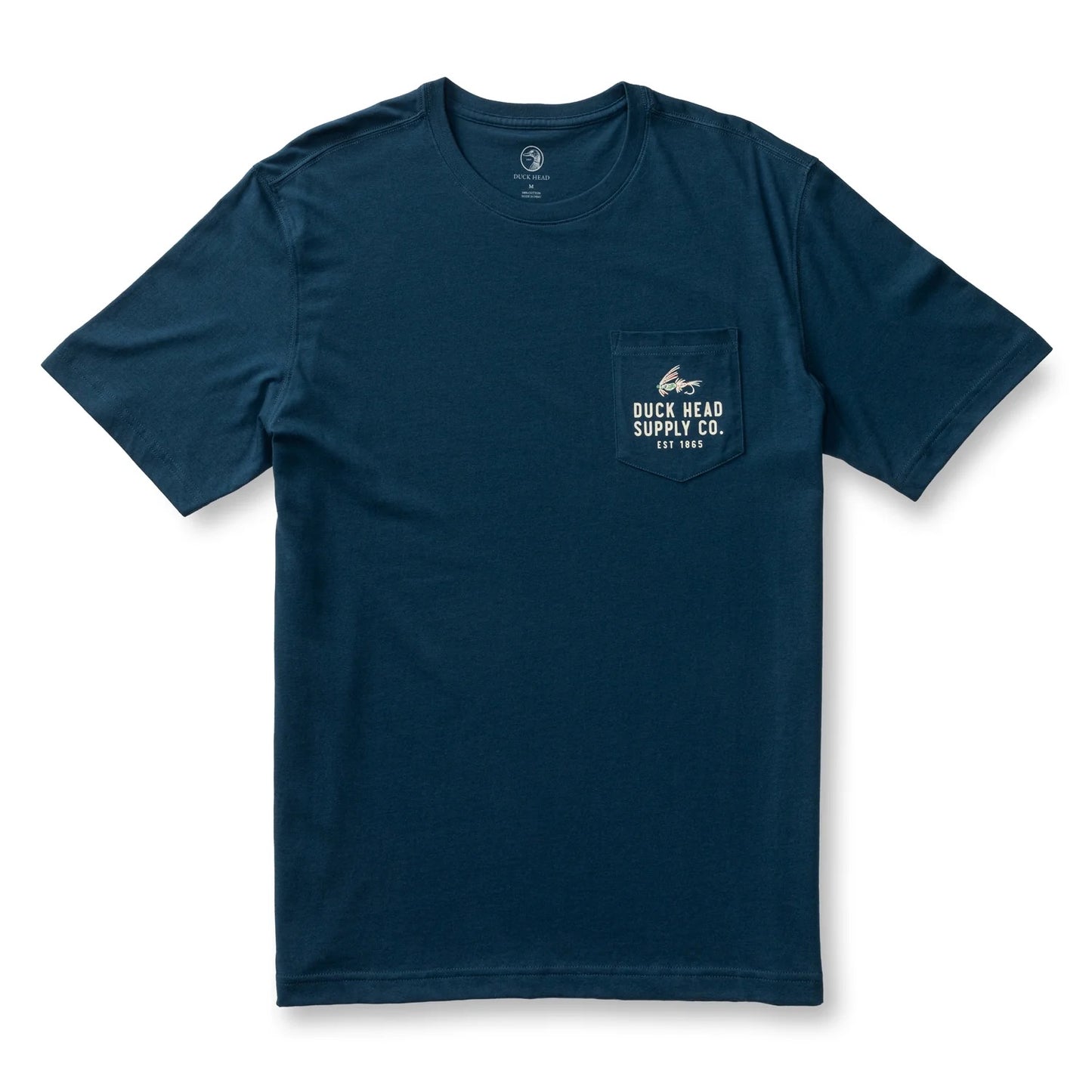 Duck Head Catch Of The Day Short Sleeve T-Shirt -Mallard Blue