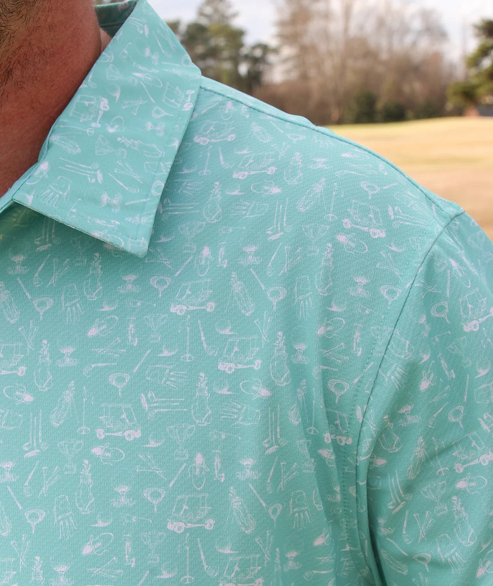 Southern Shirt MotionTech Printed Polo (Paradise)