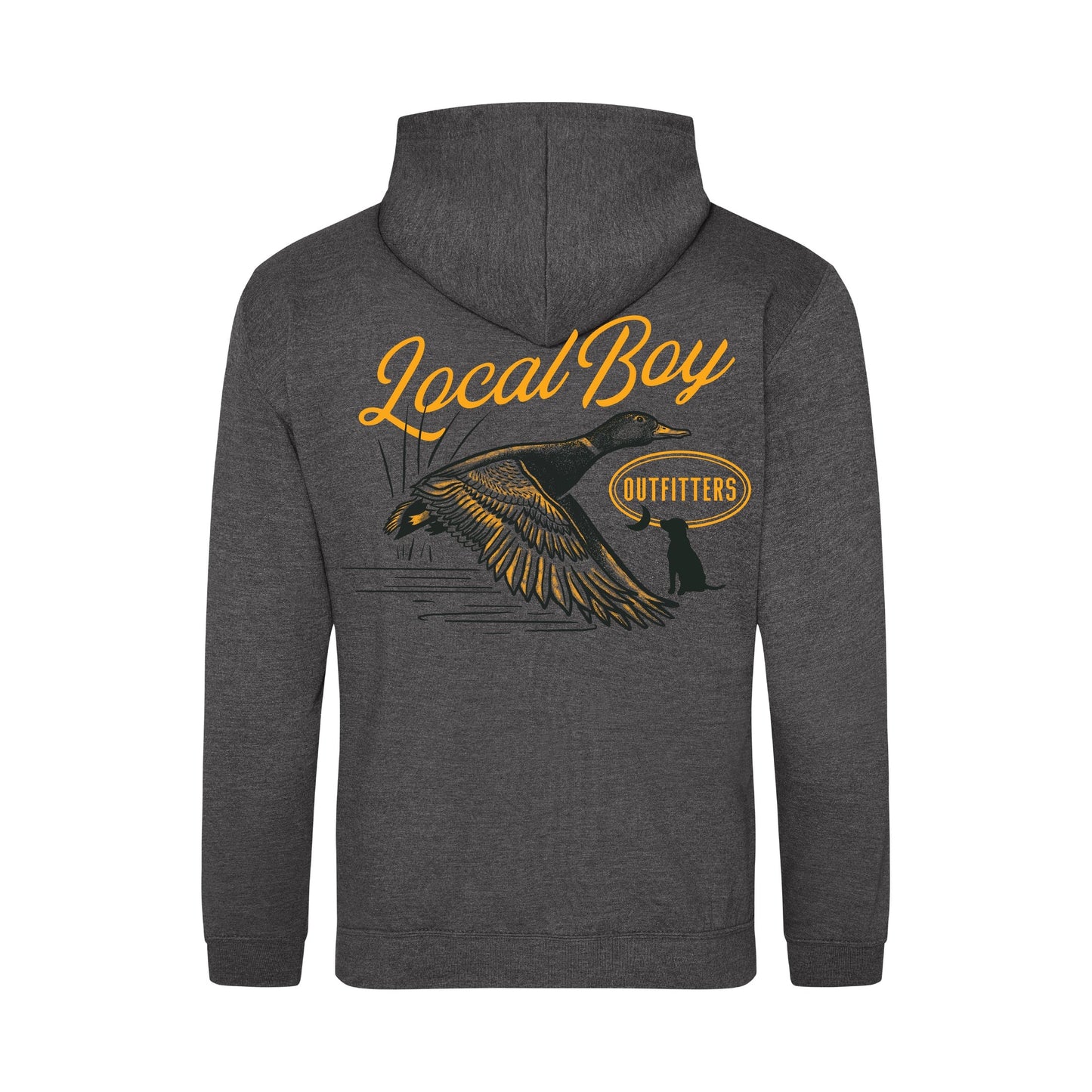 Local Boy Moonlit Mallard Cotton Hoodie- (Heather Gray)