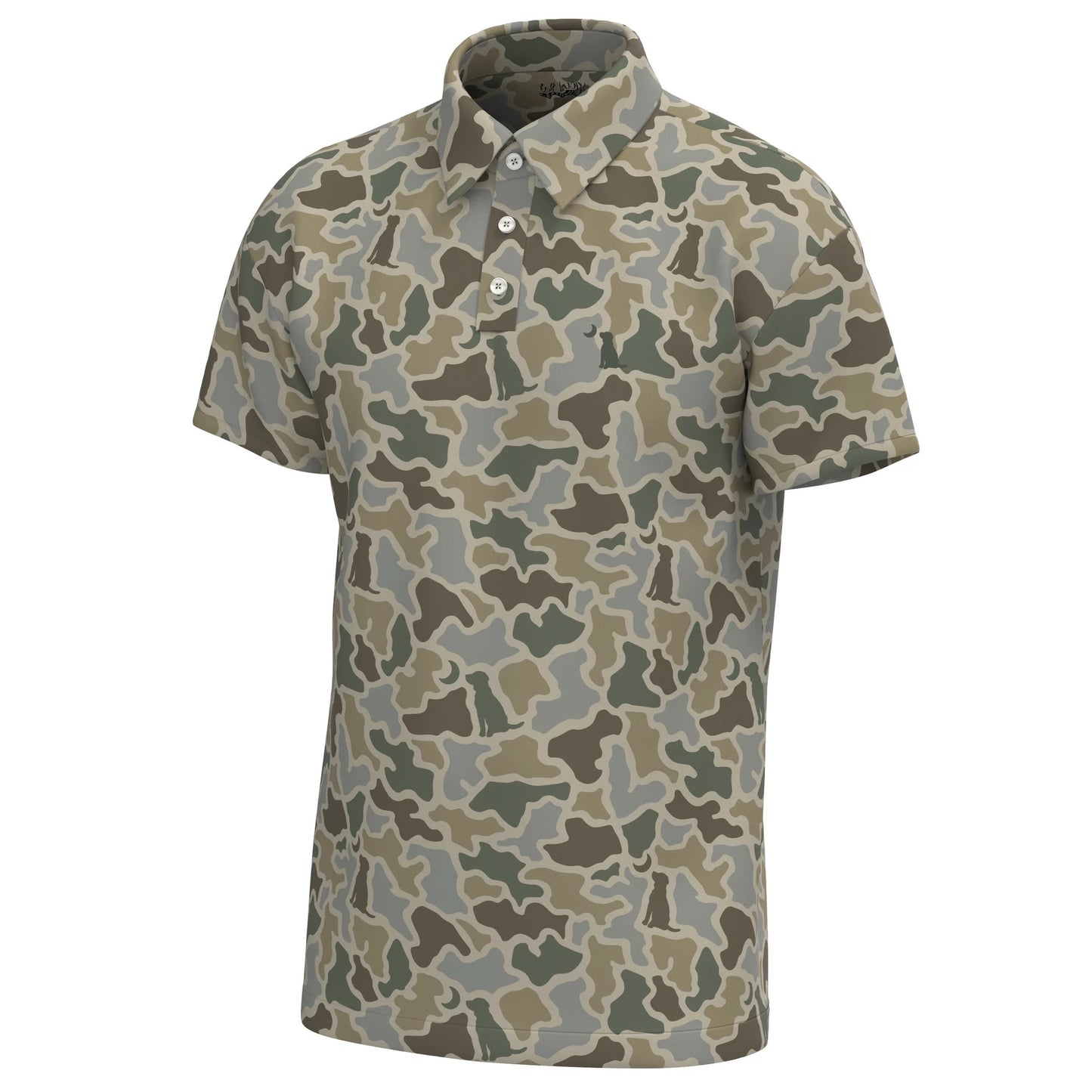 Local Boy Dirty Myrtle Polo- Sand Dog & Moon Camo
