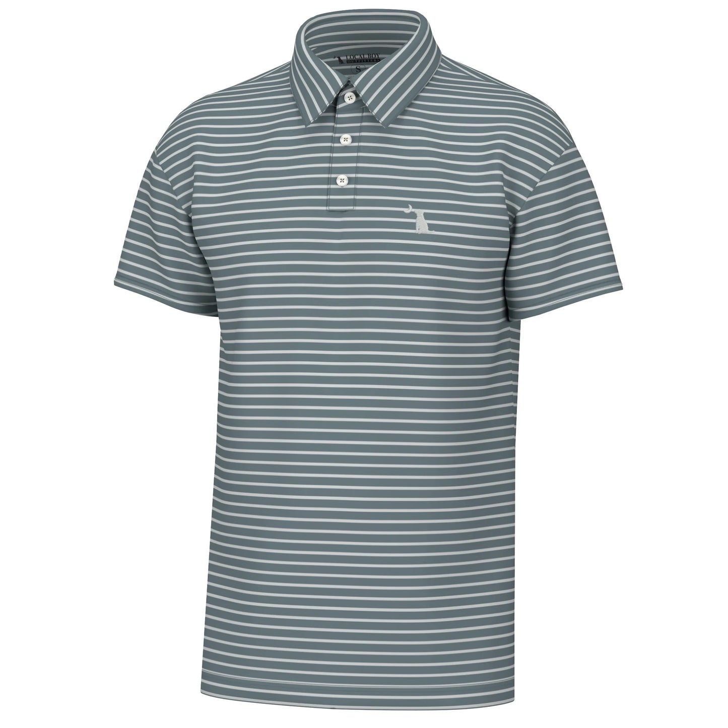 Local Boy Edisto Polo Gray