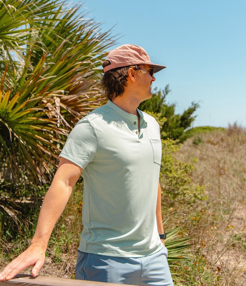 Southern Shirt Max Comfort Henley - Herbal Mist