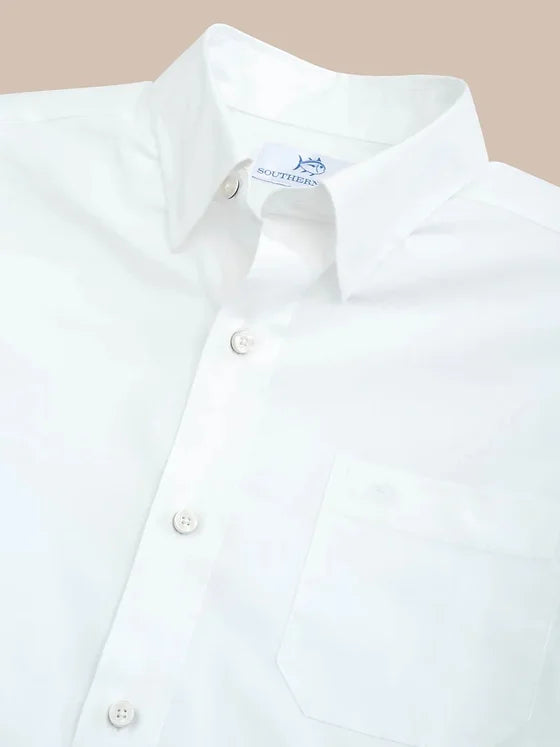 Southern Tide Charleston Overbrook Solid Long Sleeve Sport Shirt