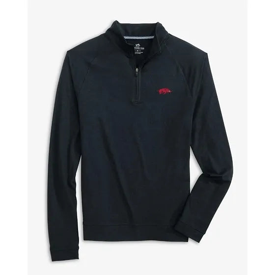 Southern Tide Cruiser Heather Quarter Zip Arkansas Pullover