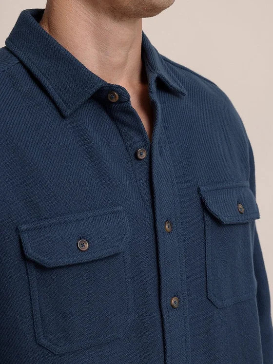 Southern Tide Beachwood Solid Twill Long Sleeve Shirt