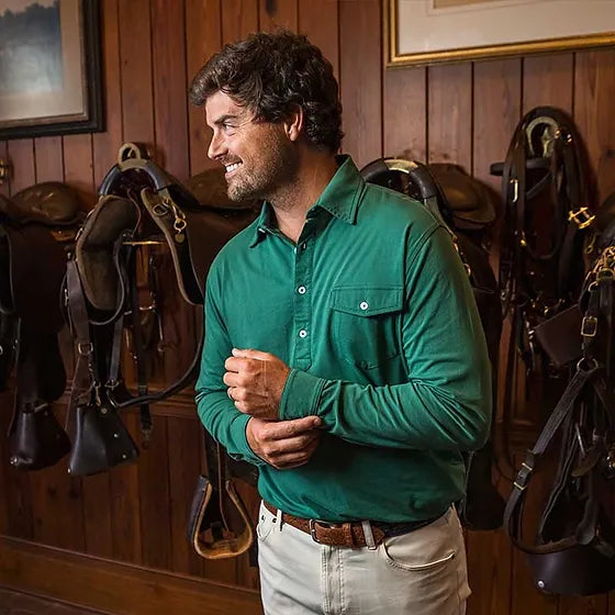 Onward Reserve Old School Long Sleeve Polo
