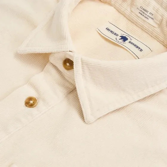 Onward Reserve Stretch Corduroy Half Button Shirt