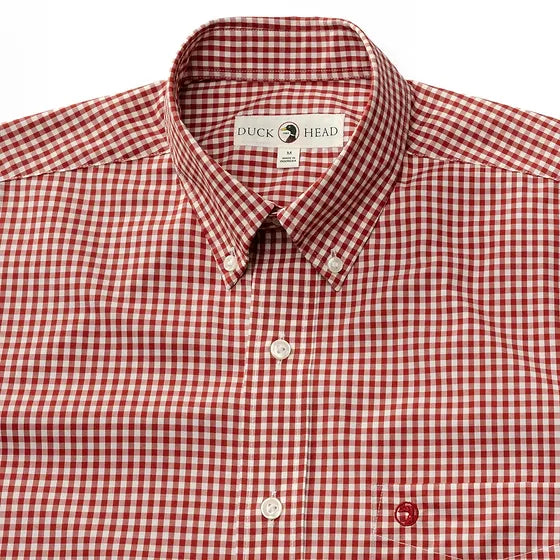 Duck Head Walton Gingham Performance Poplin Sport Shirt