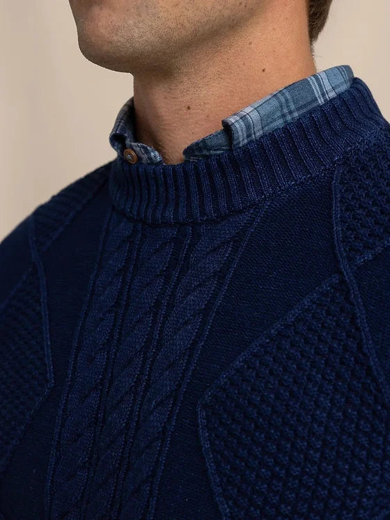 Southern Tide Broad River Indigo Crew