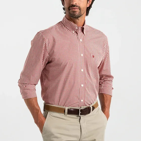 Duck Head Walton Gingham Performance Poplin Sport Shirt