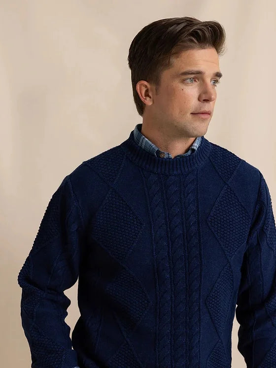 Southern Tide Broad River Indigo Crew