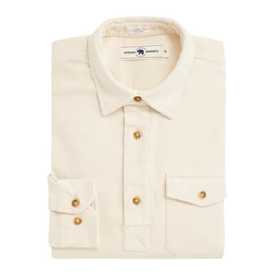 Onward Reserve Stretch Corduroy Half Button Shirt