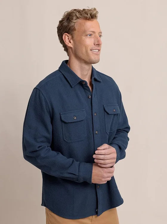 Southern Tide Beachwood Solid Twill Long Sleeve Shirt