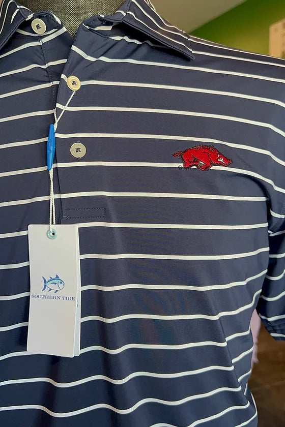 Southern Tide brrr°®eeze Desmond Stripe Arkansas Polo
