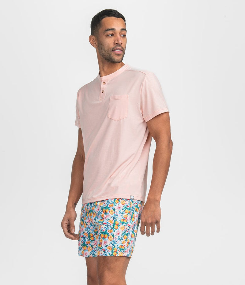 Southern Shirt Max Comfort Henley - Peach Melba