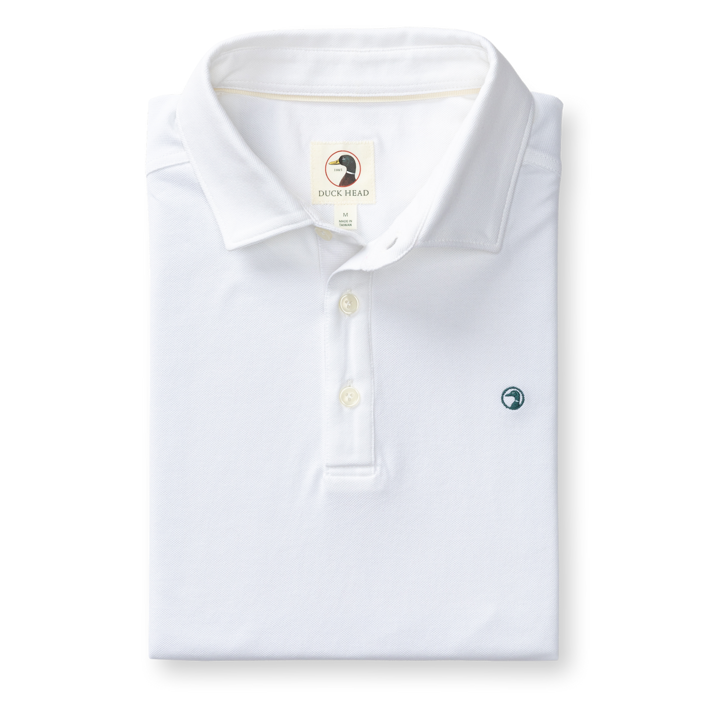Duck Head Hanover Pima Cotton Pique Polo - White
