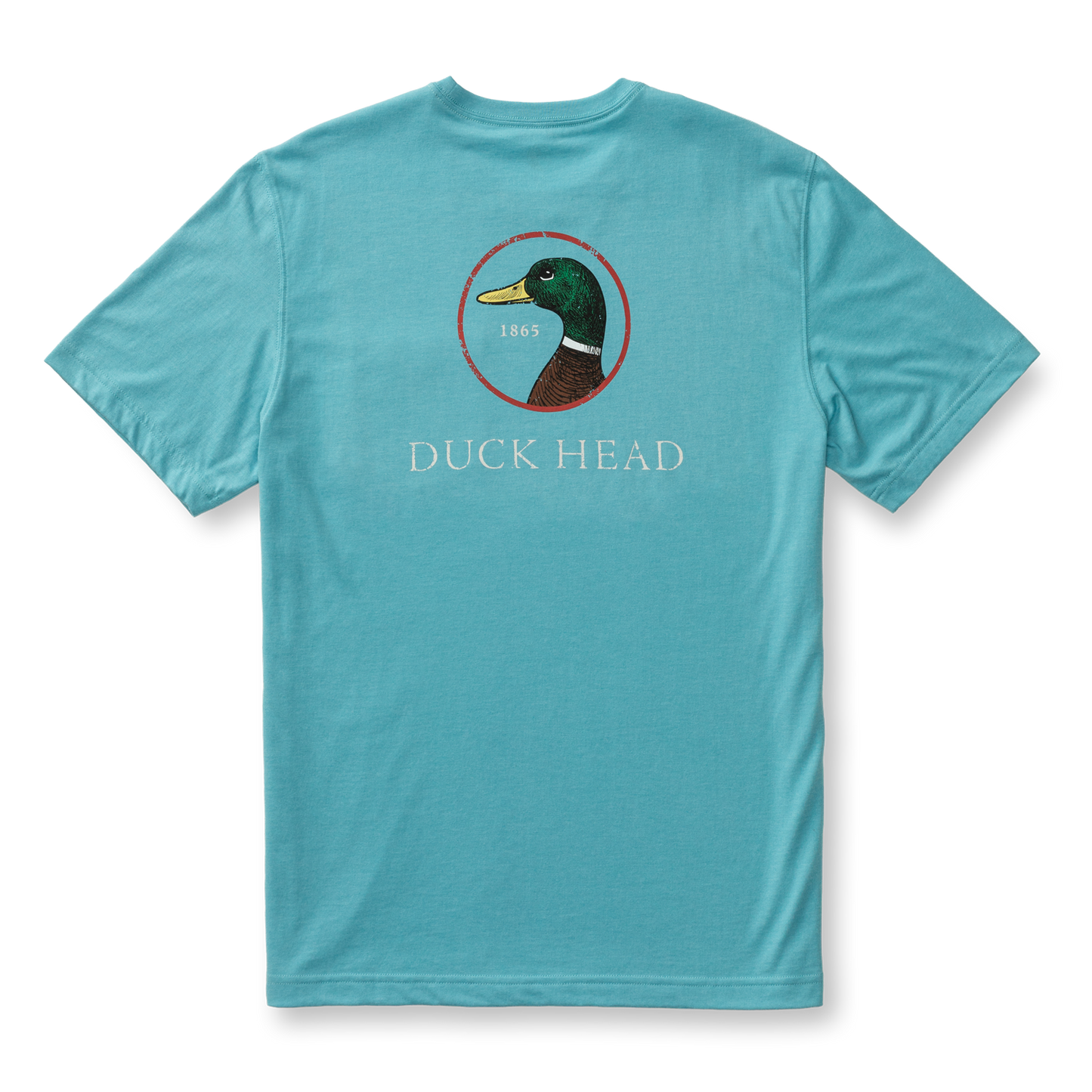 Duck Head Logo Short Sleeve T-Shirt - Lake Blue