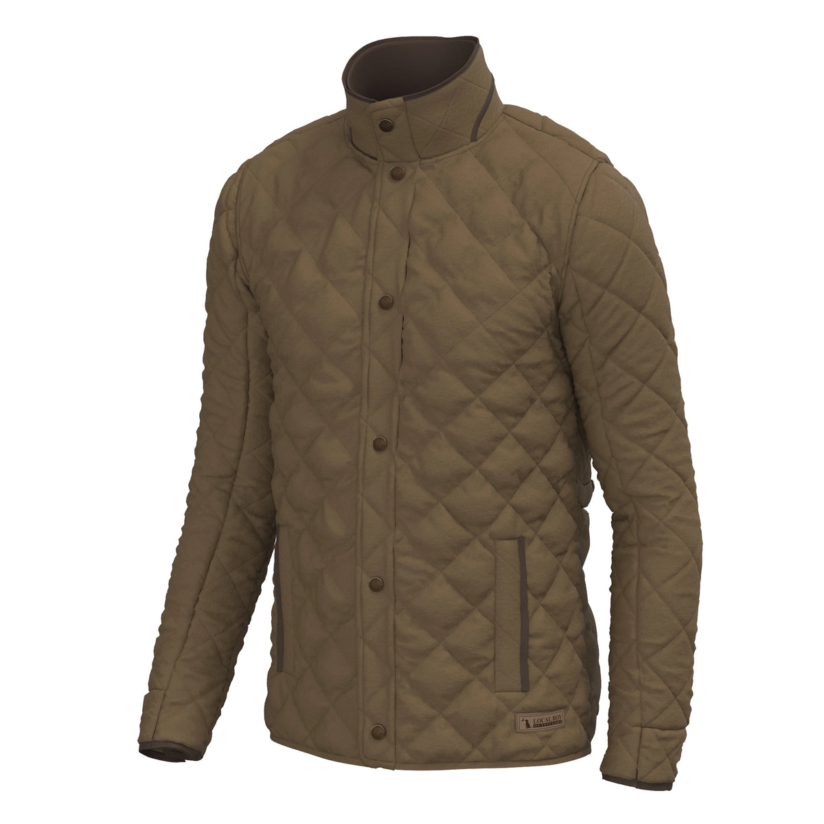 Local Boy Diamond Quilted Jacket (Mocha)